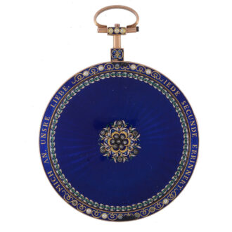 An enamelled pocket watch from Breguet Circa 1790