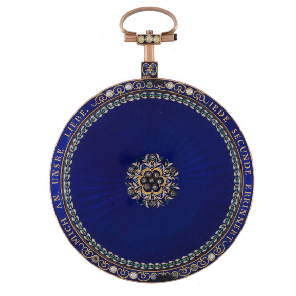 An enamelled pocket watch from Breguet Circa 1790