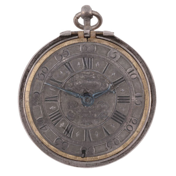 A silver pair-cased verge pocket watch Circa 1695 A silver pair-cased verge pocket watch Circa 1695
