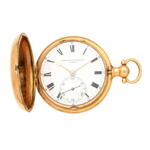 Heavy English 18 carat gold hunting cased watch Circa 1814