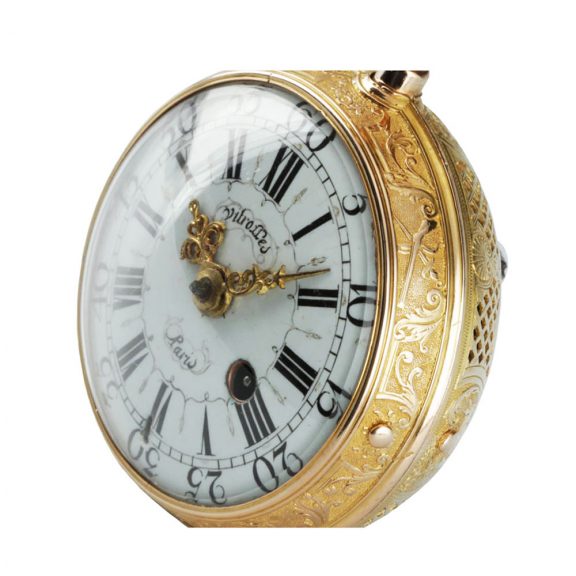 French 20 carat gold repeating à toc et à tac verge Circa 1734 French 20 carat gold repeating à toc et à tac verge Circa 1734