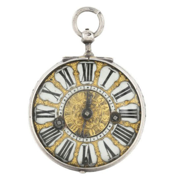 French silver oignon verge watch with alarm Circa 1695