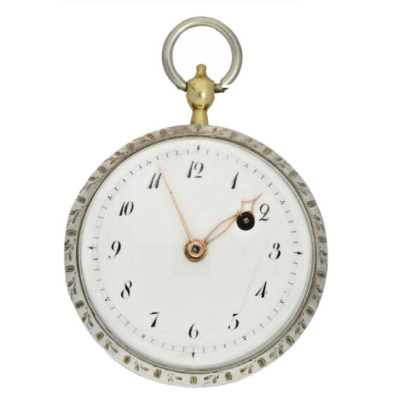 French verge watch with hidden portrait of Napoleon Circa 1807 French verge watch with hidden portrait of Napoleon Circa 1807