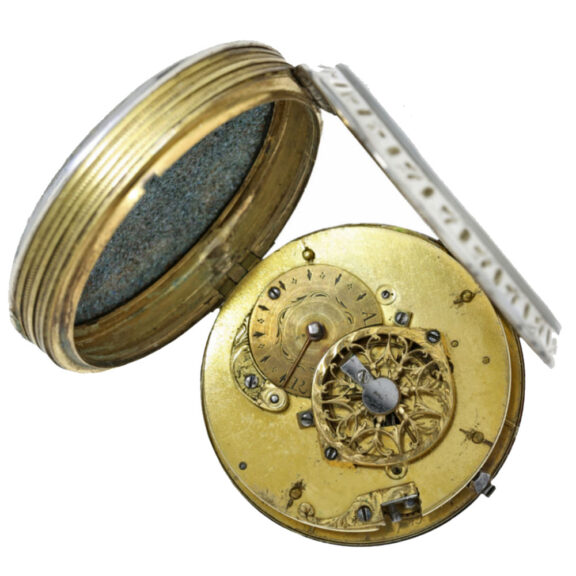 French verge watch with hidden portrait of Napoleon Circa 1807 French verge watch with hidden portrait of Napoleon Circa 1807