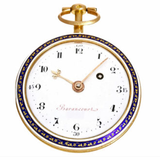Verge pocket watch with corresponding chatelaine Circa 1785