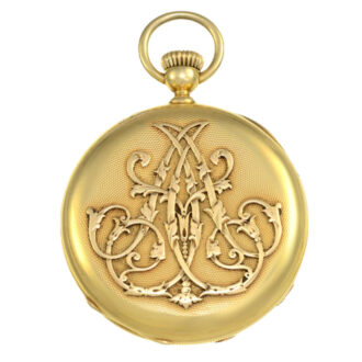 Early Swiss 18 K gold open faced anker chronometer Circa 1865