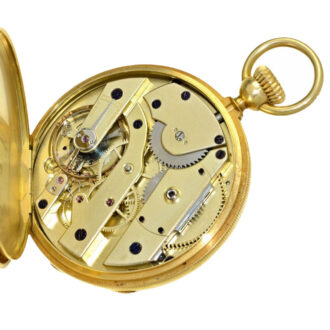 Early Swiss 18 K gold open faced anker chronometer Circa 1865