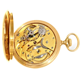 Swiss 18k gold open faced lever pocket watch Circa 1907