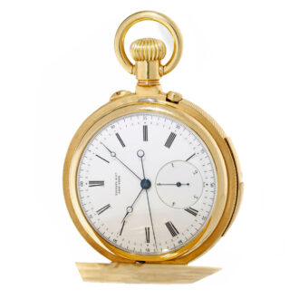 Swiss gold five minute repeating chronograph Circa 1870 Swiss gold five minute repeating chronograph Circa 1870