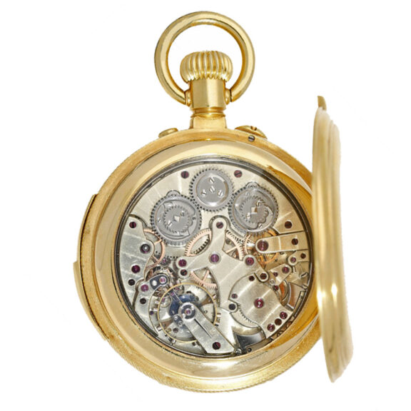 Swiss gold five minute repeating chronograph Circa 1870 Swiss gold five minute repeating chronograph Circa 1870