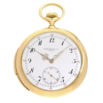 Swiss 18K gold minute repeating lever watch Circa 1905