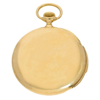 Swiss 18K gold minute repeating lever watch Circa 1905