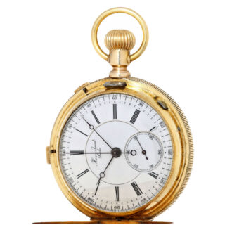 Gold split seconds chronograph Rattrapante Circa 1860