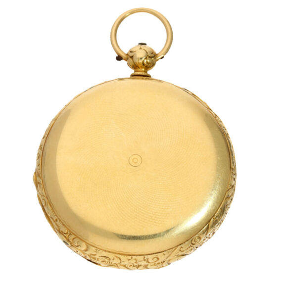 Swiss pocket watch chronometer with date Circa 1865 Swiss pocket watch chronometer with date Circa 1865