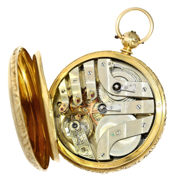 Swiss pocket watch chronometer with date Circa 1865 Swiss pocket watch chronometer with date Circa 1865