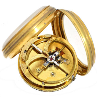 Gilt very rare interesting French Pocket watch Circa 1805