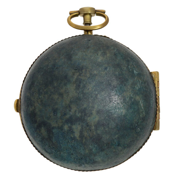 Gilt pocket watch with enamel portrait and automaton Circa 1690 Gilt pocket watch with enamel portrait and automaton Circa 1690