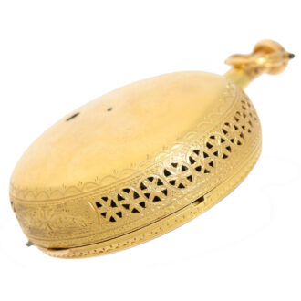 Early repoussé paircase pocket watch 1/8 hours repeater Circa 1786