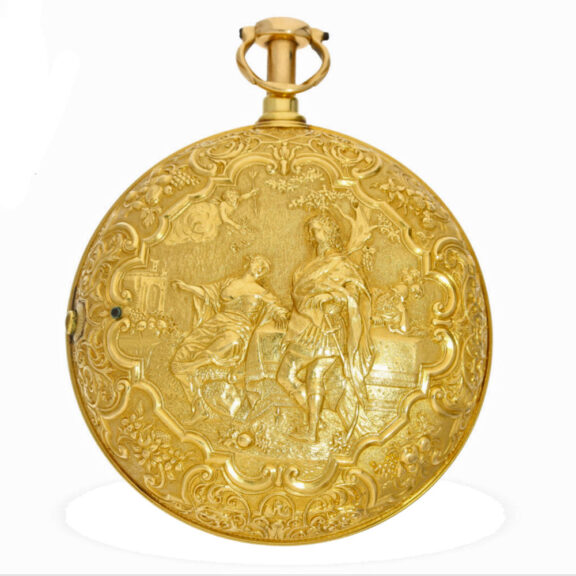 Early repoussé paircase pocket watch 1/8 hours repeater Circa 1786 Early repoussé paircase pocket watch 1/8 hours repeater Circa 1786