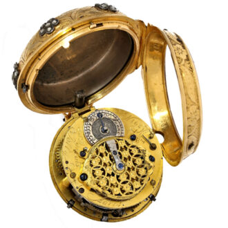 rench watch with chatelaine, repeating a toc et a tact Circa 1735