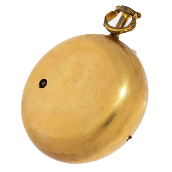 Very big carriage clock enamel pocket watch with pearls Circa 1780 Very big carriage clock enamel pocket watch with pearls Circa 1780