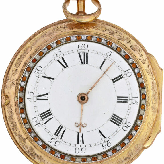 Gilt rare double faced astronomical coach clock Circa 1780 Gilt rare double faced astronomical coach clock Circa 1780