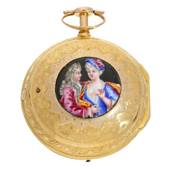English gold 1/8 hours repeater a toc and a tac Circa 1787 English gold 1/8 hours repeater a toc and a tac Circa 1787