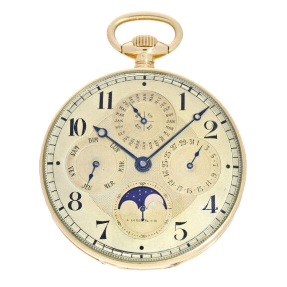 Deck pocket watch chronometer perpetual calendar Paris circa 1930-1932