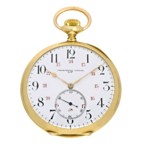 rench deck watch chronometer 18 Carat gold diameter 57mm