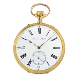 Big gold gentlemen's watch by IWC watch Circa 1910