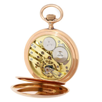 Pink gold IWC hunting case pocket watch Circa 1906 Pink gold IWC hunting case pocket watch Circa 1906