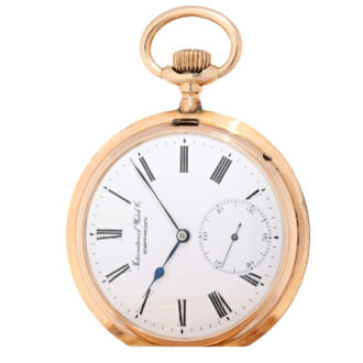 Pink gold IWC hunting case pocket watch Circa 1906 Pink gold IWC hunting case pocket watch Circa 1906