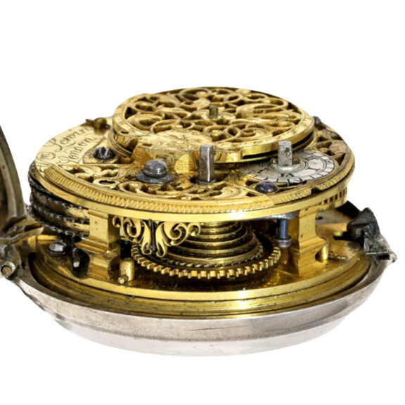 Early English paircase verge pocket watch Circa 1747 Early English paircase verge pocket watch Circa 1747