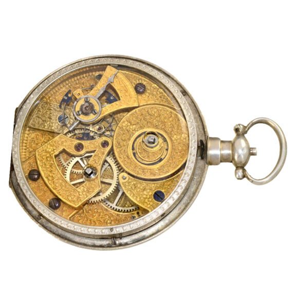 Big pocket watch with 8 days-movement Circa 1840 Big pocket watch with 8 days-movement Circa 1840