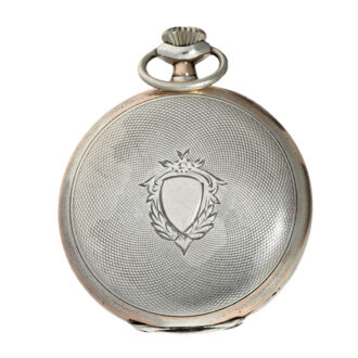 Rare Swiss silver lever watch with world time dial Circa 1925