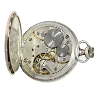 Rare Swiss silver lever watch with world time dial Circa 1925