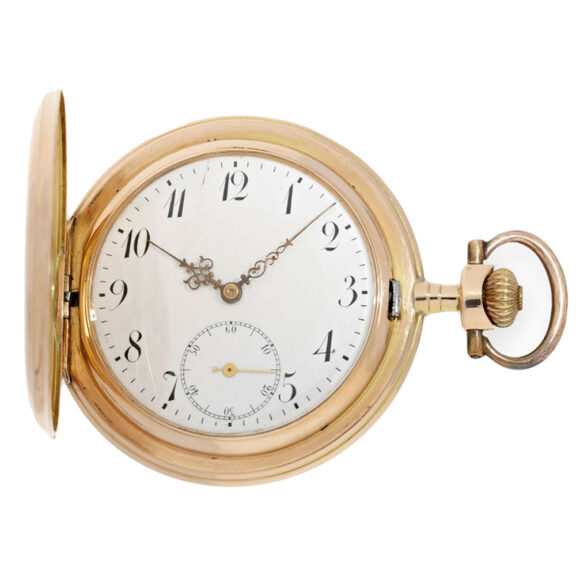 Gold hunting case watch System Glashütte Circa 1910