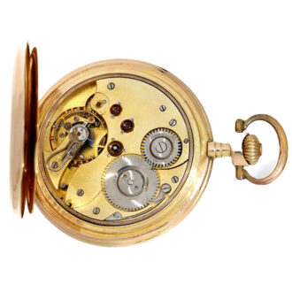 Gold hunting case watch System Glashütte Circa 1910