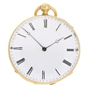 Gold pocket watch with repeater Circa 1840