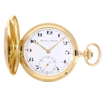 Pocket watch IWC, gold hunting case Circa 1906 Pocket watch IWC, gold hunting case Circa 1906