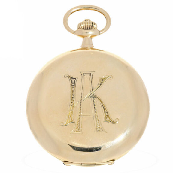Pocket watch IWC, gold hunting case Circa 1906 Pocket watch IWC, gold hunting case Circa 1906