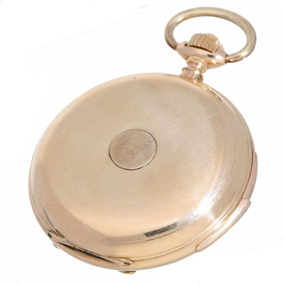 Gold Le Coultre hunting case repeater Circa 1900 Gold Le Coultre hunting case repeater Circa 1900