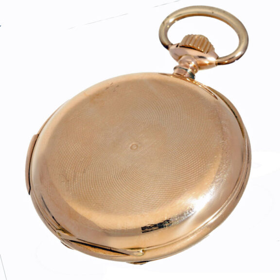 Gold Le Coultre hunting case repeater Circa 1900 Gold Le Coultre hunting case repeater Circa 1900