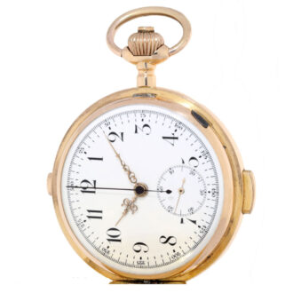 Swiss gold quarter repeating lever chronograph Circa 1900
