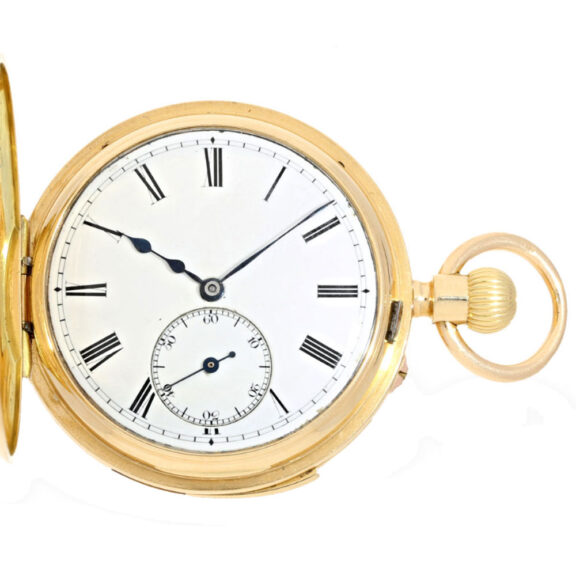 English gold 7½ minute repeating lever watch Circa 1884 English gold 7½ minute repeating lever watch Circa 1884
