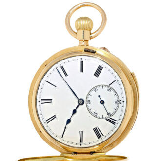 English gold 7½ minute repeating lever watch Circa 1884