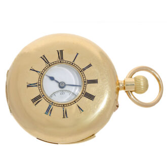 English gold 7½ minute repeating lever watch Circa 1884