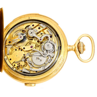 Pocket watch minute repeater with chronograph Circa 1890