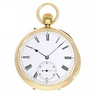 English 18K gold minute repeating lever watch Circa 1885