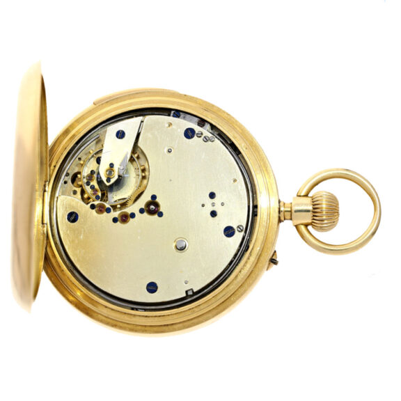 English 18K gold minute repeating lever watch Circa 1885 English 18K gold minute repeating lever watch Circa 1885